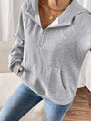 Cwohol0787_Solid Color Thickened Hooded Sweatshirt