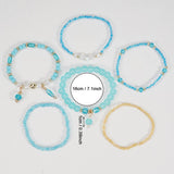 Cwaje05683_Boho Handmade Beaded Bracelet Set 6Pcs Women