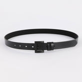 MINIMALIST UNISEX BLACK SOLID ZINC ALLOY BELT_CWABE1238