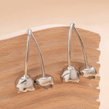 SWEET DOPAMINE ALLOY CHERRY FLOWER EARRINGS_CWAJE1911