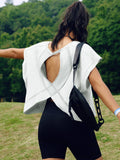Womens Back Sports Yoga Top