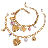 ROMANTIC PEARL CERAMIC HEART PHOTO BRACELET_CWAJE4804