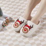 NEW CHRISTMAS ELK WARM WINTER COTTON SLIPPERS_CWSHS0754
