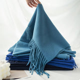 COZY SOLID COLOR WINTER SCARF WITH FOR WOMEN_CWASC0991