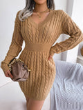 Waist Twist Dress With Hip Wrap