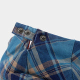 Plaid Dopamine Color Block Newsboy Hat_Cwah04626