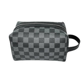 PORTABLE WATERPROOF CHESSBOARD PLAID COSMETIC BAG_CWAB1093