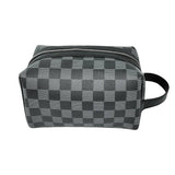 PORTABLE WATERPROOF CHESSBOARD PLAID COSMETIC BAG_CWAB1093