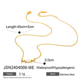 EUROPEAN AND AMERICAN HEART SHAPED LETTER NECKLACE_CWAJE1891