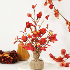 HALLOWEEN PARTY HARVEST MAPLE LEAF BERRY TREE_CWAJE05357