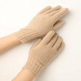 THICK KNIT WOOL GLOVES FOR WOMEN WINTER WEAR_CWAG0527