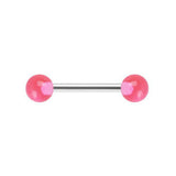 STAINLESS STEEL LUMINOUS ACRYLIC BALL TONGUE STUD_CWMM9597