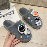 CARTOON SPACE ASTRONAUT HOME COTTON SLIPPERS_CWSHS0381