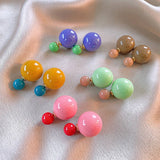 SWEET CANDY COLORED BALL NICHE EARRINGS_CWAJE2475