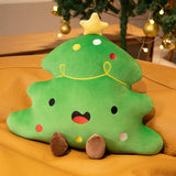 CARTOON CHRISTMAS SNOWMAN CHRISTMAS TREE PILLOW_CWMM1440