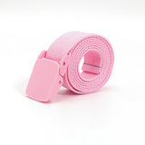 SOLID COLOR WOVEN CANVAS BELT WITH PLASTIC BUCKLE_CWABE0675