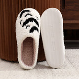 HALLOWEEN BAT EMBROIDERED COTTON SLIPPERS_CWSHS0763