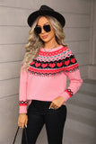 Valentines Day Ethnic-Style Jacquard Sweater