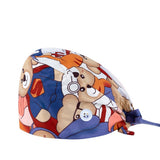 COTTON NURSE CAP PRINTED SURGICAL CAP WORK CAPA_CWAH3371