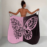 MULTI WAY BEACH DRESS COLOR BLOCK PRINT COVER UP_CWBLS0462