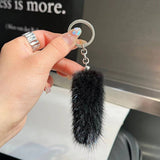 MINI CUTE PLUSH TAIL CAR KEYCHAIN BAG PENDANT_CWMM2537