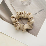 3 15DIAMETER COFFEE COLOR SILK SCRUNCHIES_CWAHA0342