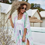 STRIPE PRINT KIMONO FOR WOMENS_CWASC0777