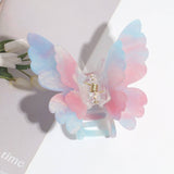 DOUBLE LAYER BUTTERFLY GRADIENT PEARL HAIRPIN_CWAHA2195
