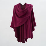 SOLID COLOR SPRING THIN WINDPROOF SHAWL WITH BARS_CWMM2083