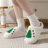 HOME CHRISTMAS TREE WARM COTTON SLIPPERS_CWSHS0290