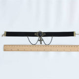 HALLOWEEN CROSS GOTHIC PUNK SHORT NECKLACE_CWMM0139