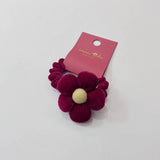 NEW RED BIG FLOWER BOW HAIR TIE_CWAHA1841