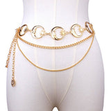 METAL SUNFLOWER WAIST CHAIN BODY CHAIN_CWMM0650