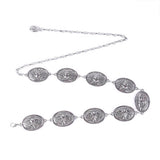 SUMMER FASHIONABLE OVAL BUCKLE WAIST CHAIN_CWABE0487