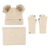 CHILDRENS WOOL WARM KNITTED THREE PIECE SUIT_CWMM2783