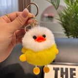 CUTE LITTLE YELLOW DUCK CAR KEYCHAIN BAG PENDANT_CWMM2505