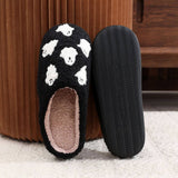 HALLOWEEN INDOOR SLIPPERS FUZZY GHOST COUPLE SHOES_CWSHF0021