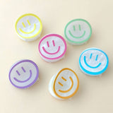 ACRYLIC SMILEY FACE HAIR CLAW CUTE BACK CLIP_CWAHA0285
