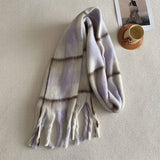 DESIGNER SOFT PLAID FAUX CASHMERE SCARF FOR WINTER_CWASC2326