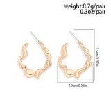CREATIVE LAVA HEART SHAPED ASYMMETRICAL EARRINGS_CWAJE1822