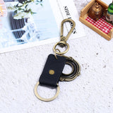 NEW ALLOY BRONZE PENDANT RETRO COWHIDE KEYCHAIN_CWMM5040