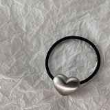 GOLD METAL THREE DIMENSIONAL LOVE HAIR TIE_CWAHA0627
