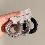 Elastic Pleated Mini Scrunchie Soft Hair Band_Cwaha08026