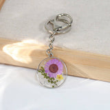 NEW SUMMER DRIED FLOWER KEYCHAIN PENDANT_CWMM3703