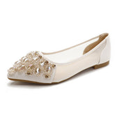 LIGHT RHINESTONE POINTED TOE FLATS_CWSHS0705