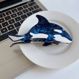 Whale Acetate Hair Claw Clip Ocean Style Grip