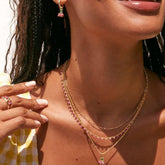 SIMPLE FRUIT ZIRCON CLAVICLE NECKLACE_CWMM5308