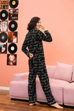 Two-Piece Pajamas With Long Sleeves And Trousers