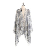 RESORT STYLE GEOMETRIC PRINTED KIMONOS FOR WOMENS_CWASC0778