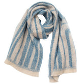 GEOMETRIC LOOP YARN WINTER SCARF WITH SHAWL WRAP_CWASC0870